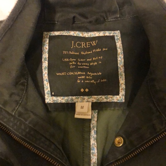 J.Crew Relaxed Boyfriend Field Jkt - Dark Green - Picture 3 of 4
